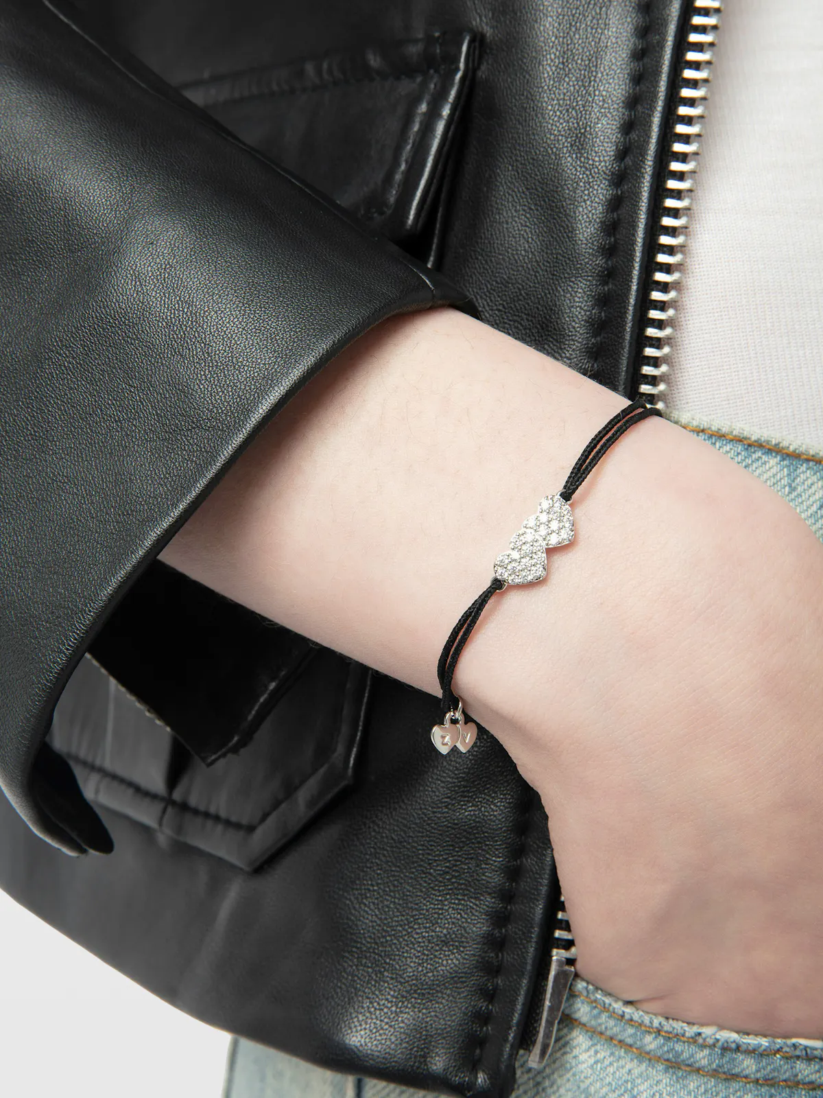 Bracciale Zadig Link Heart Strass
