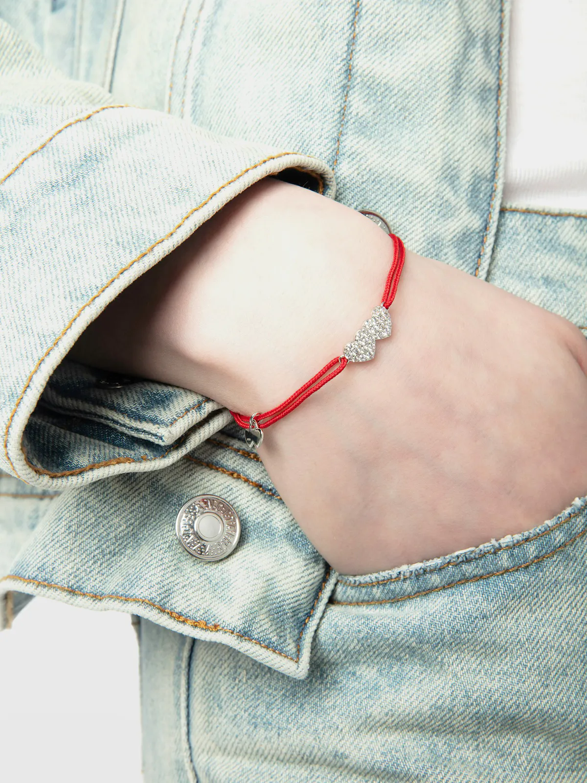 Armband Zadig Link Heart Strass