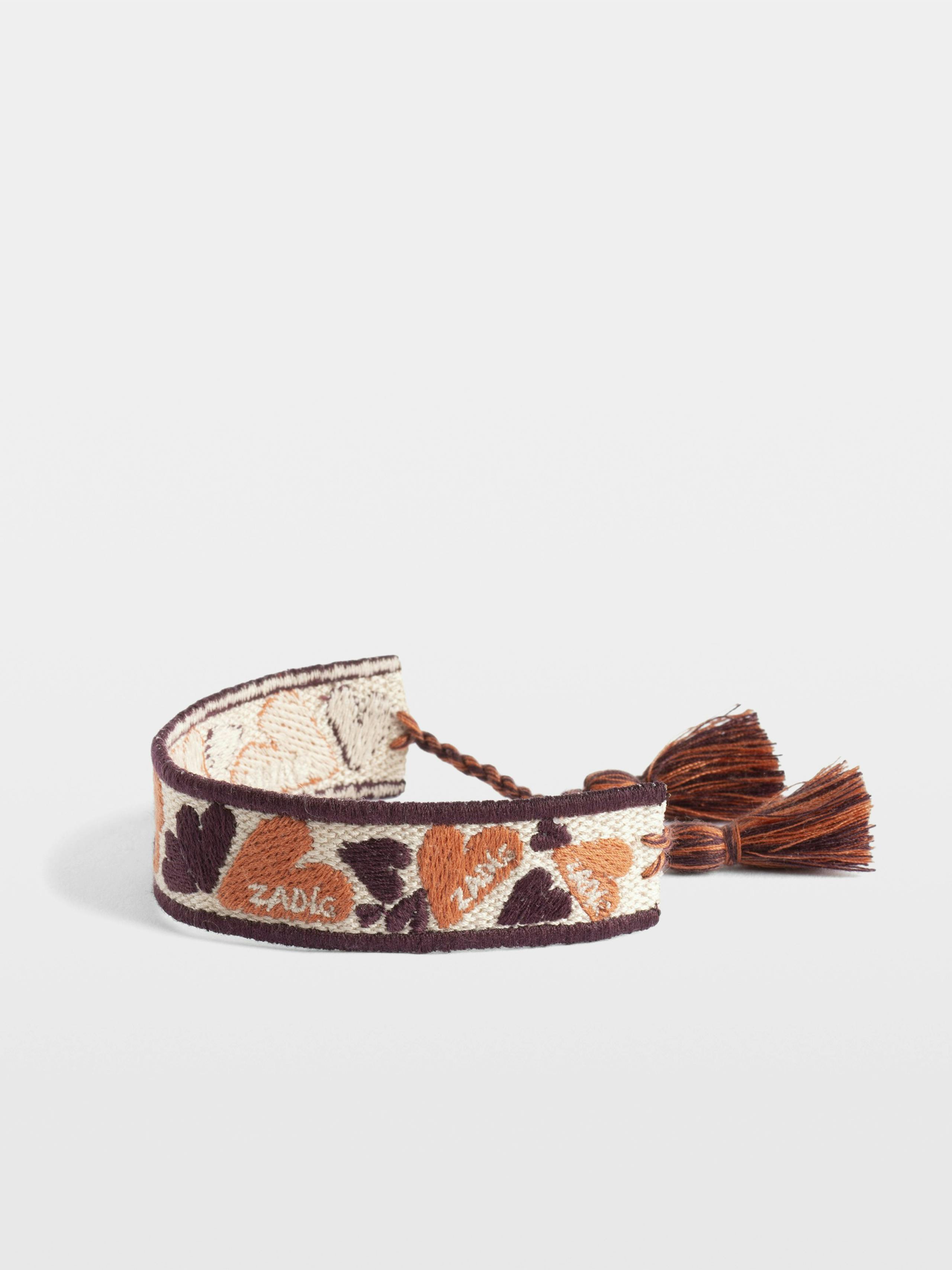 Pulsera Zadig Tejida Corazón 4