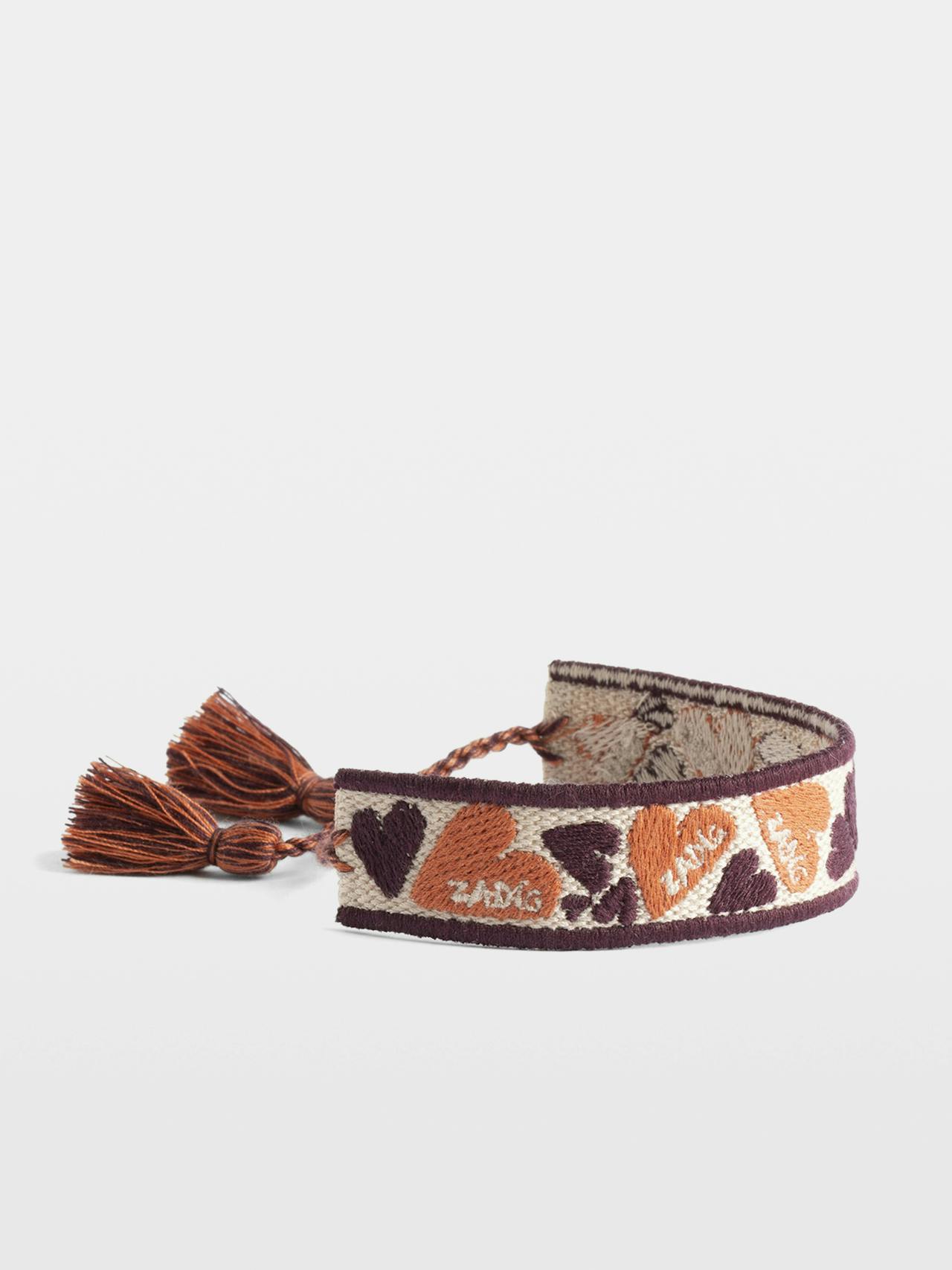 Braccialetto Zadig Intrecciato Cuore