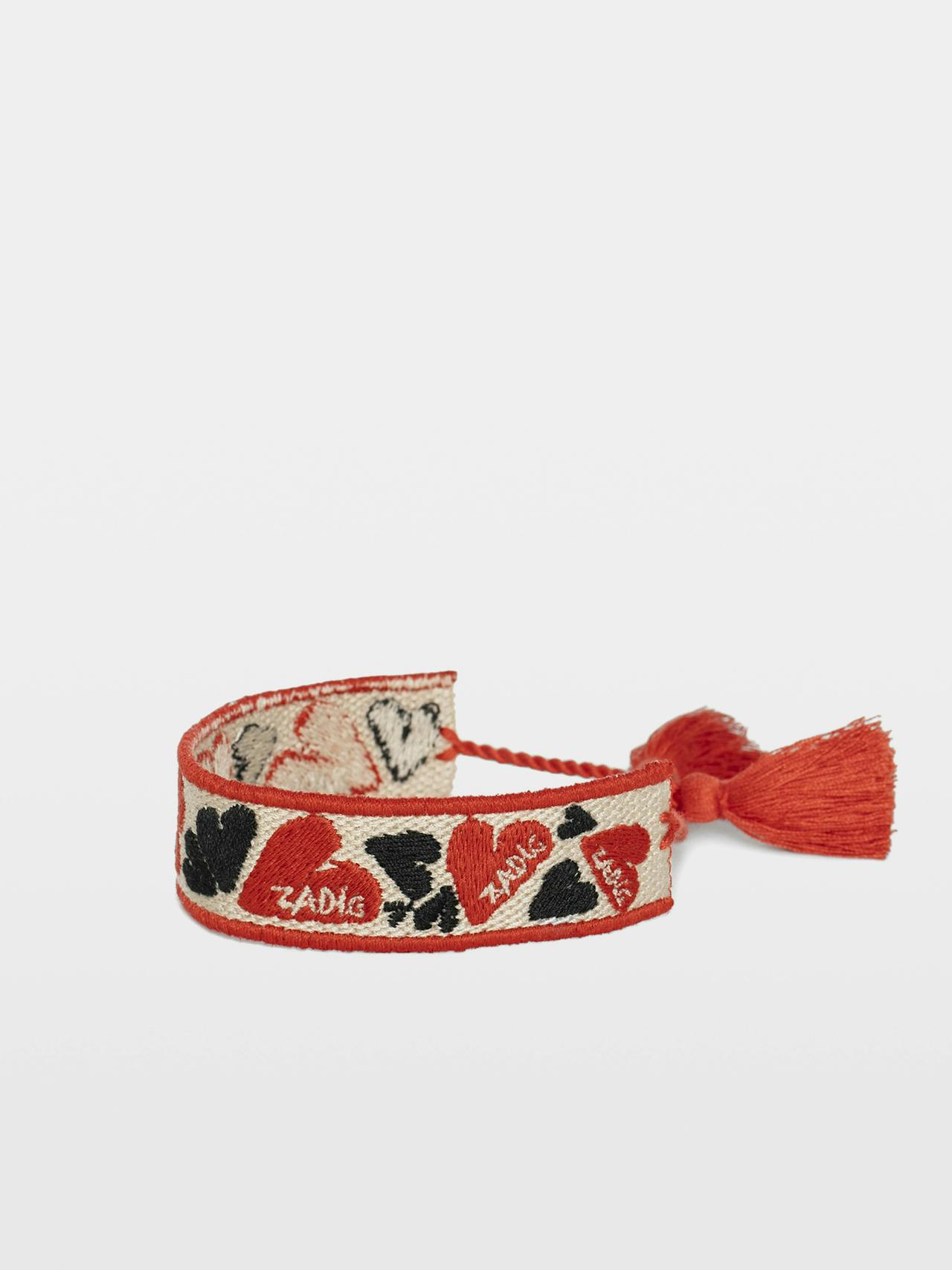 Zadig Woven Heart Bracelet