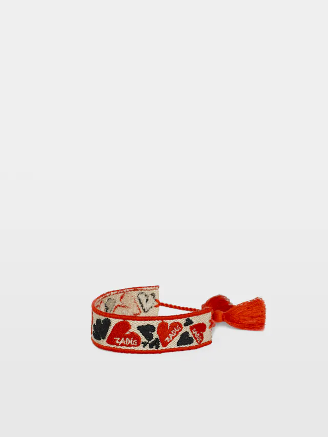 Zadig Woven Heart Bracelet