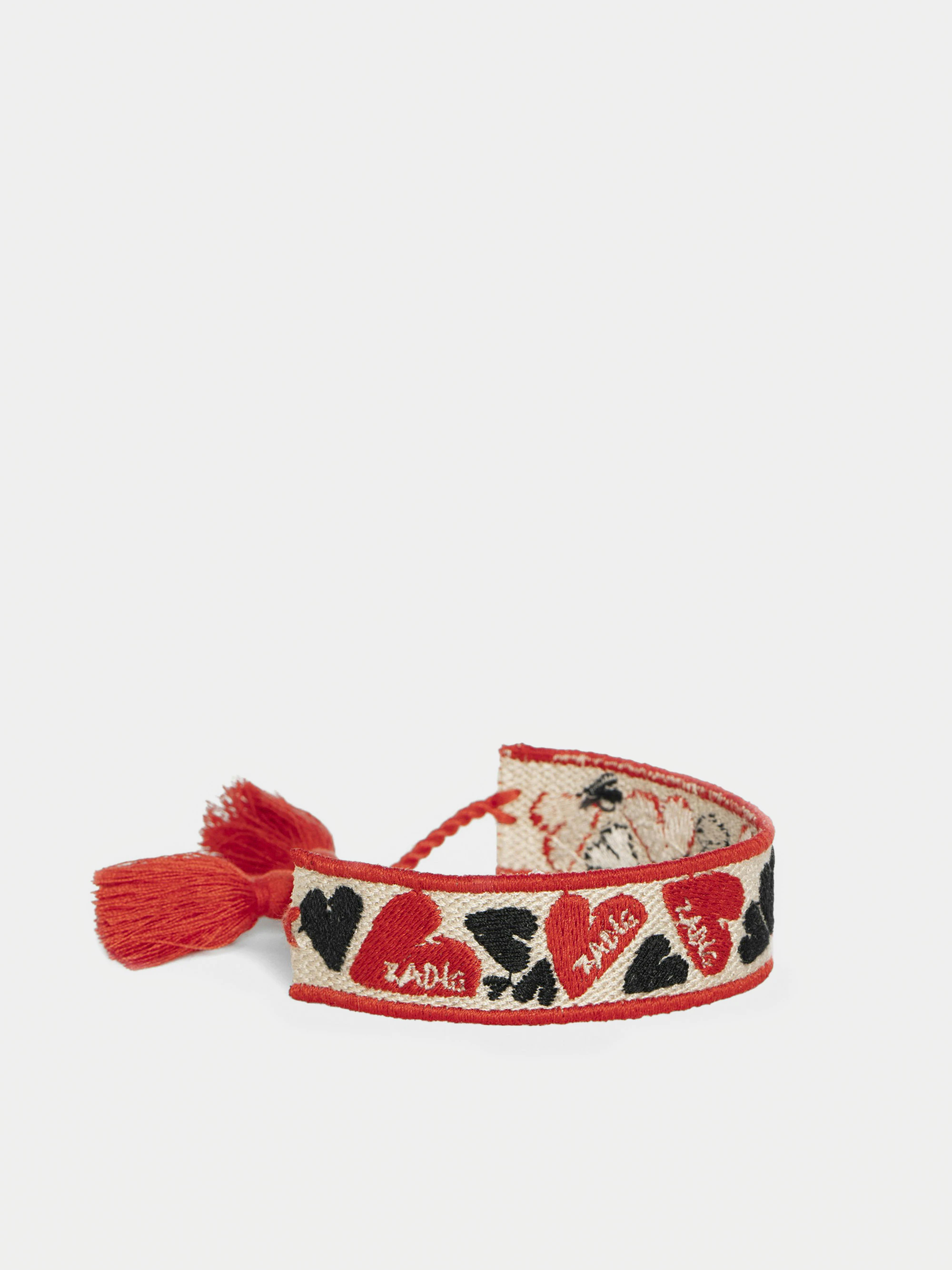 Zadig Woven Heart Bracelet