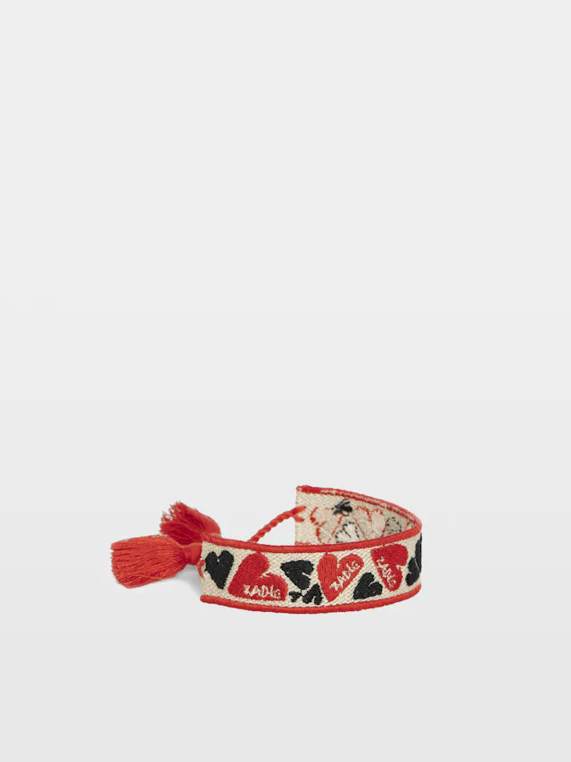 Zadig Woven Heart Bracelet