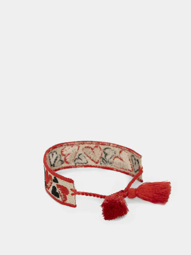 Zadig Woven Heart Bracelet