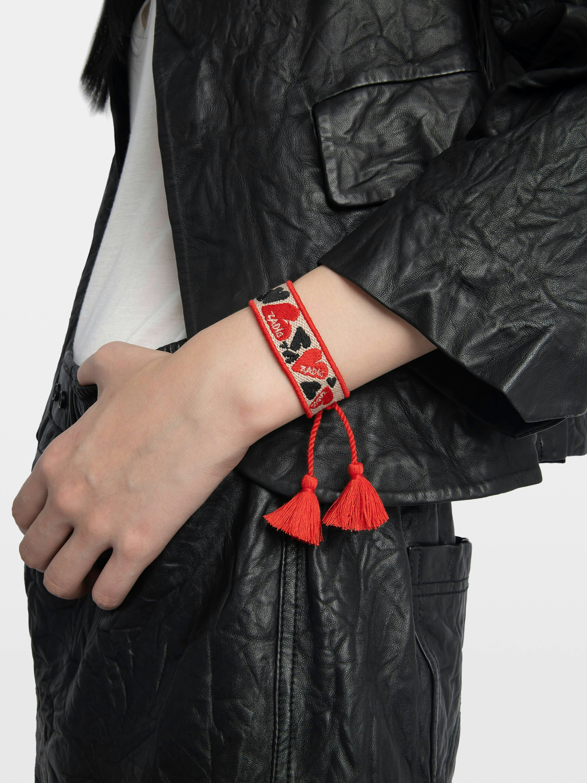 Zadig Woven Heart Bracelet
