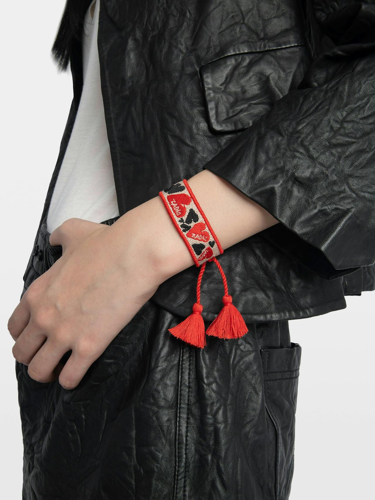 Zadig Woven Heart Bracelet