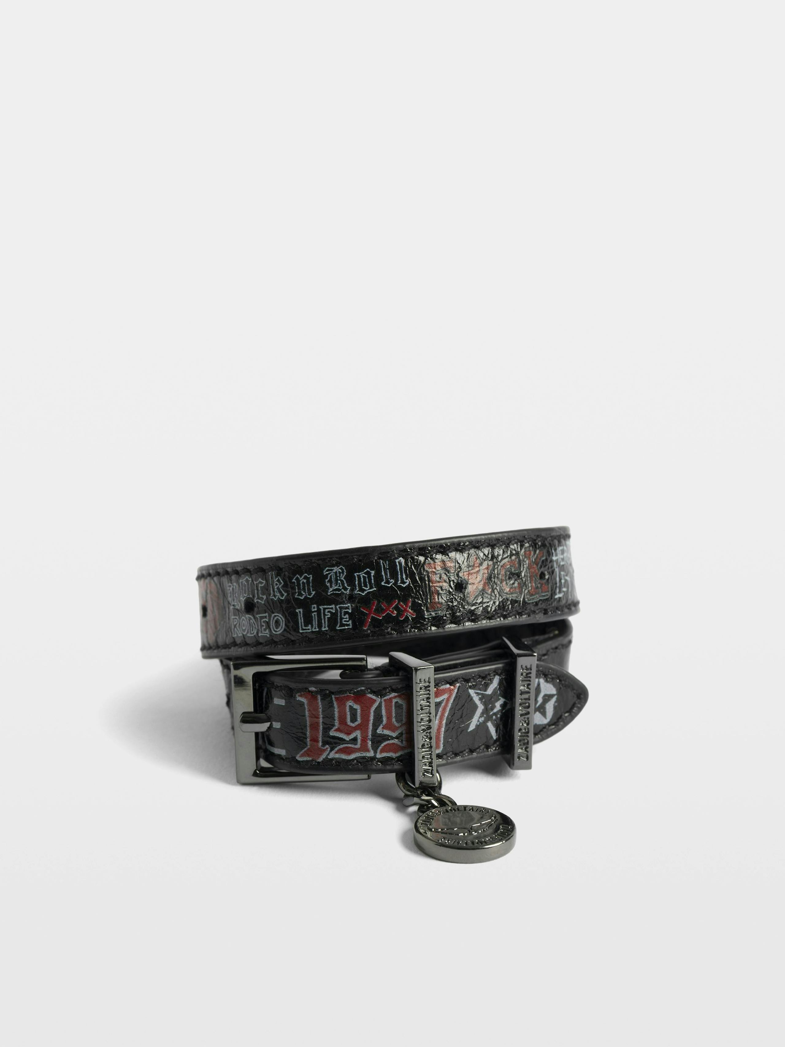 Sunny Tag Leather Bracelet 1