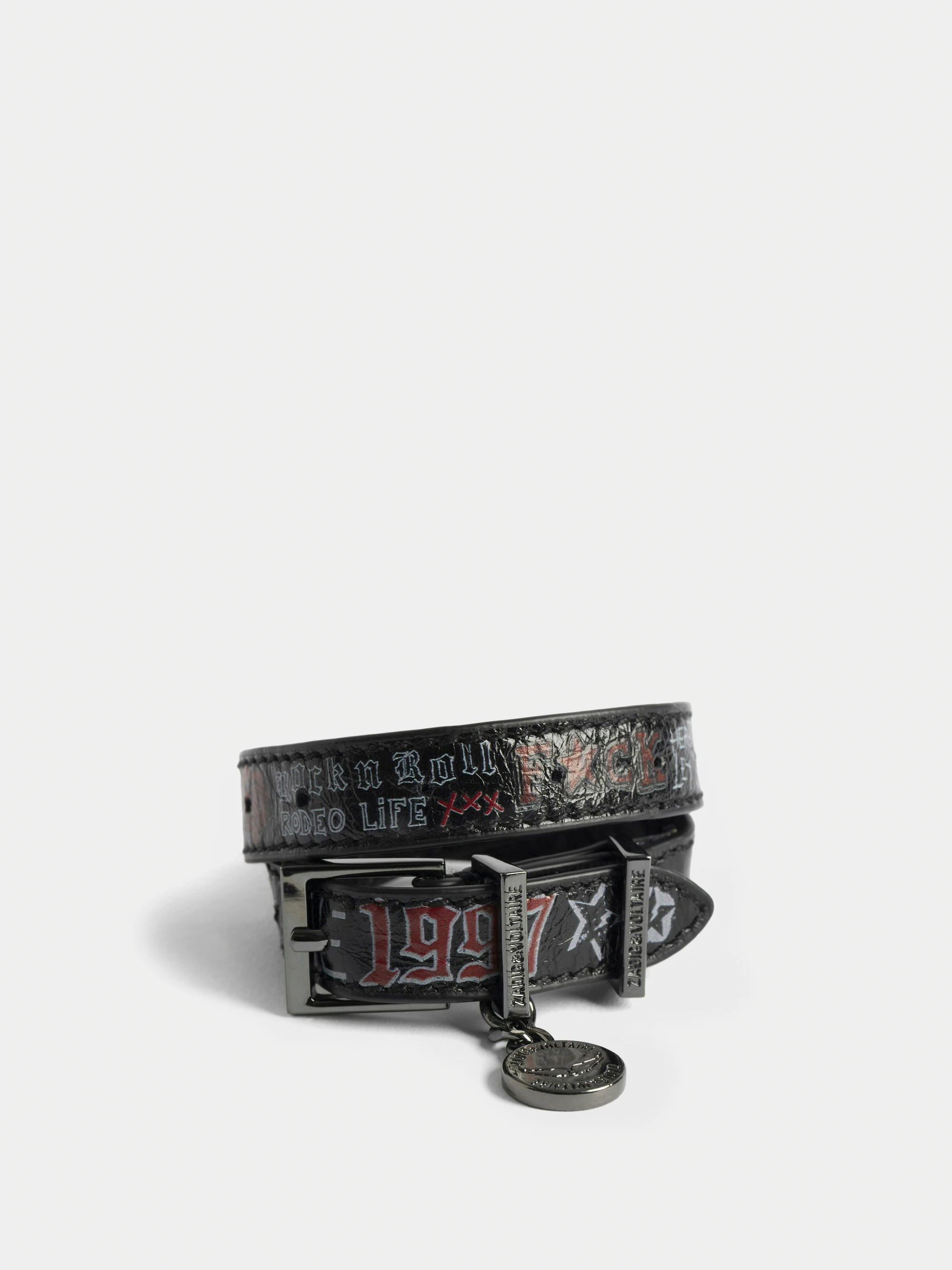 Sunny Tag Leather Bracelet