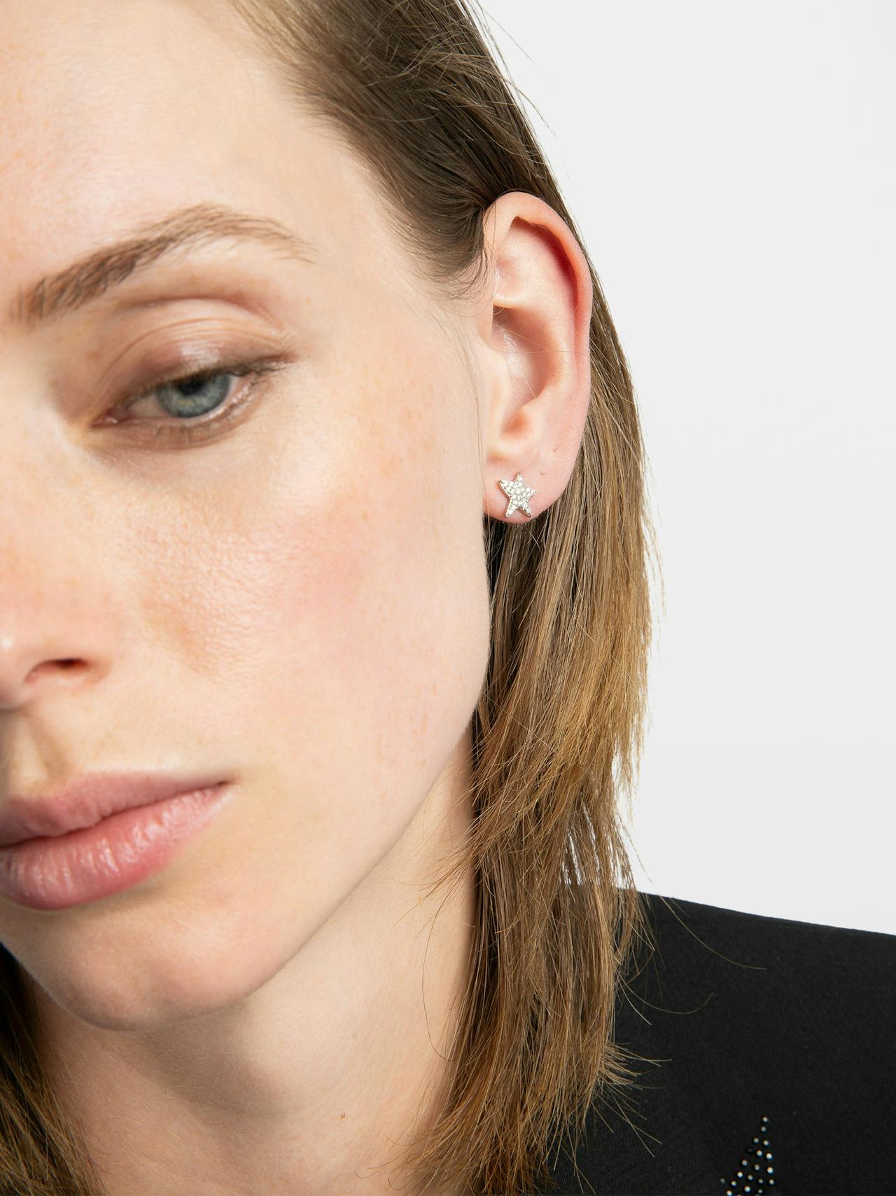 Boucles D'Oreilles Rock Star Strass 4