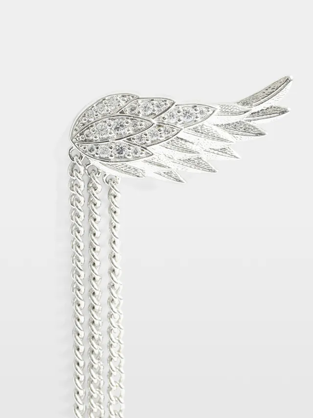 Boucles D'Oreilles Rock Feather Chain