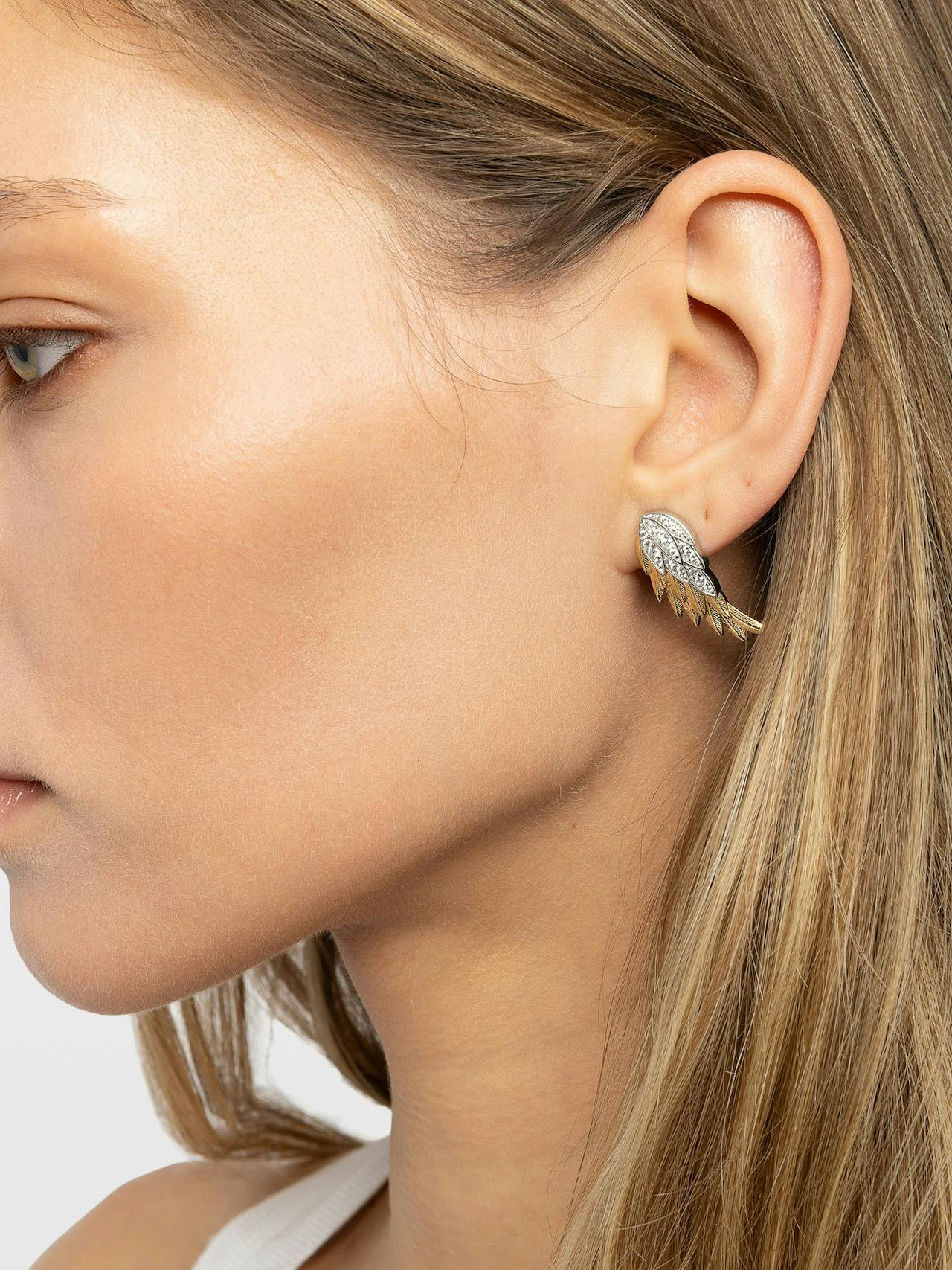 Pendientes Rock Feather Strass 3