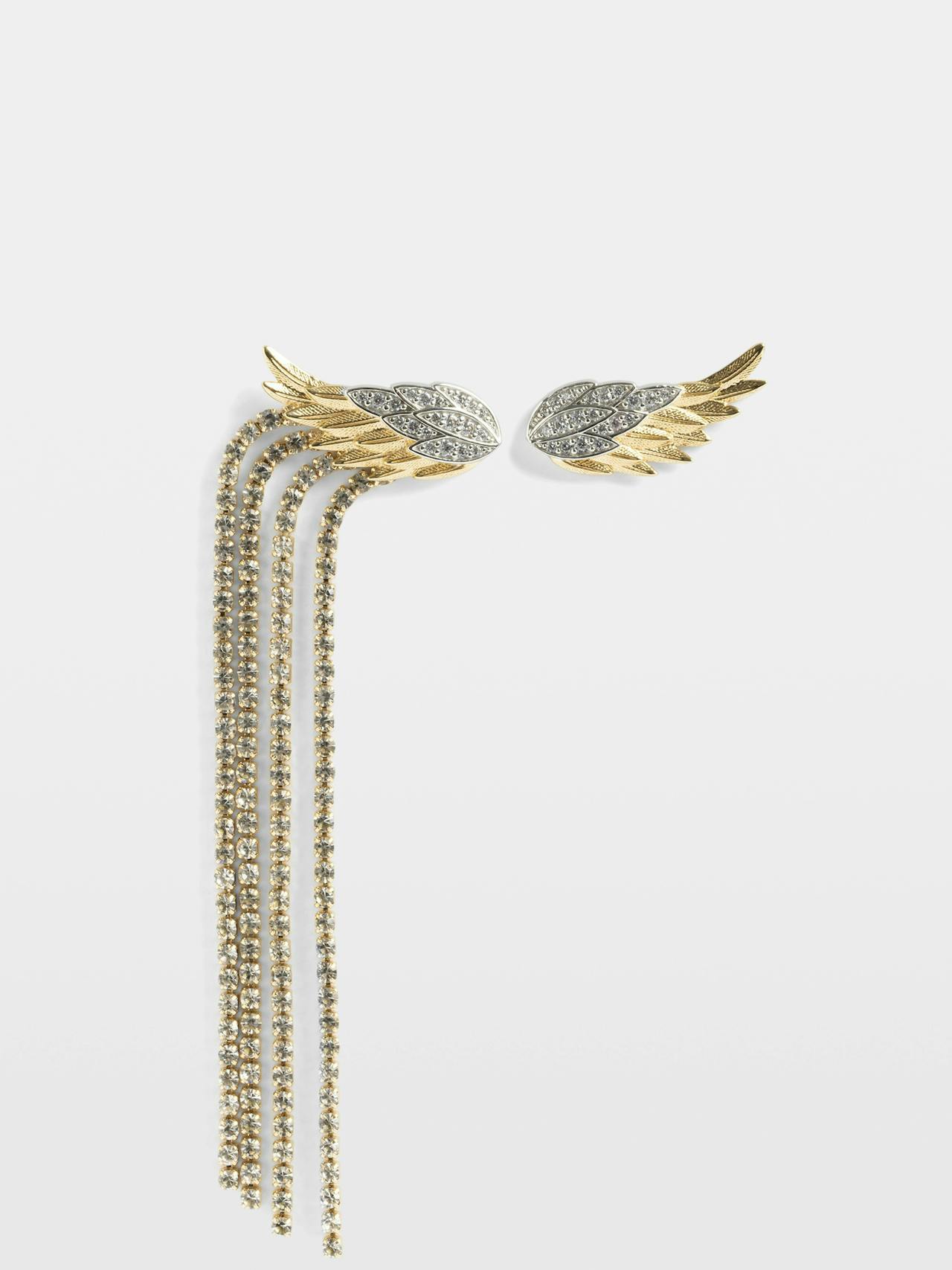 Pendientes Rock Feather Strass 1