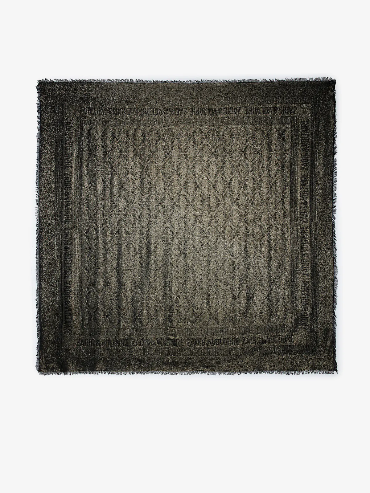 Glenn Rock Metallic Jacquard Scarf