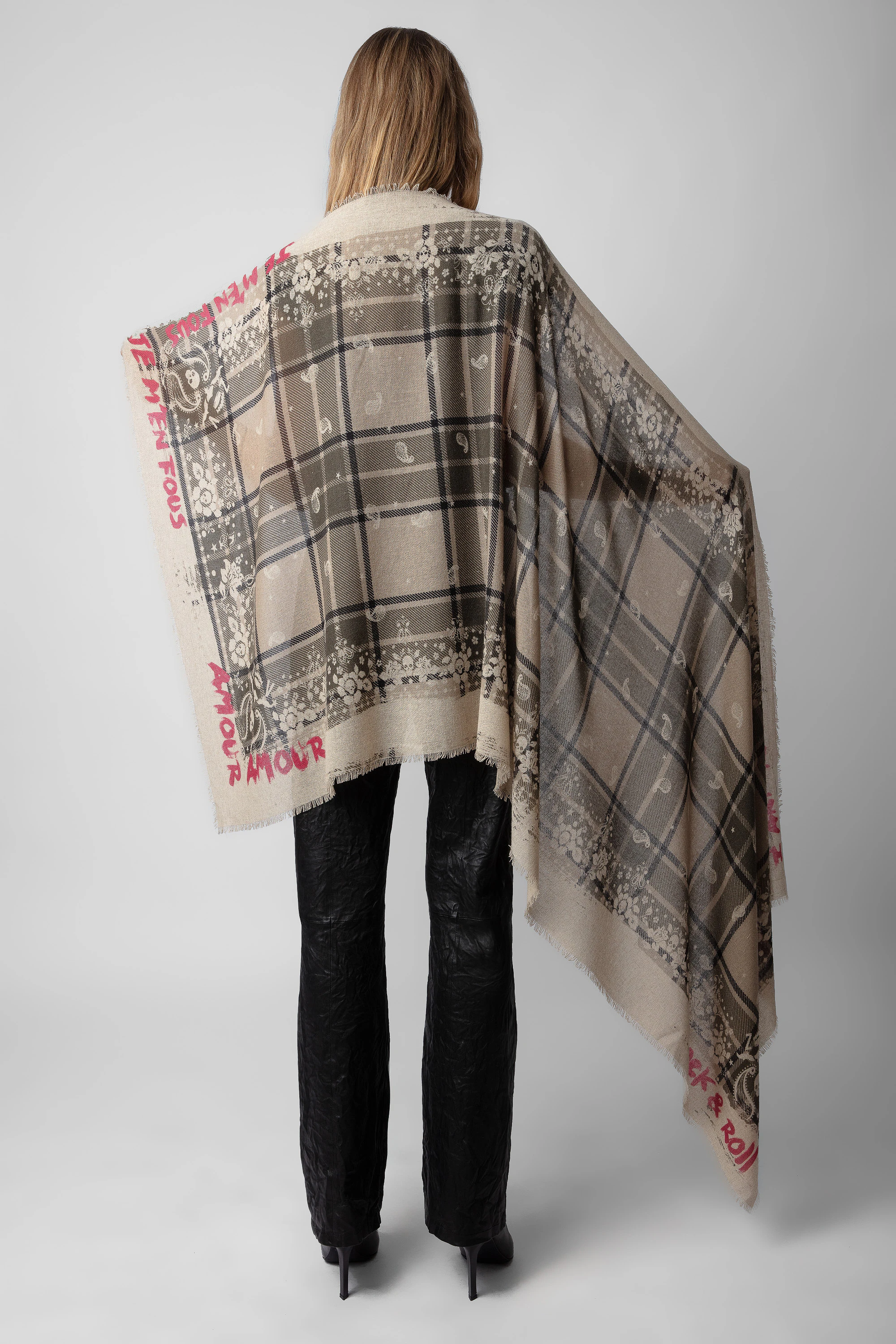 Long Delta Cashmere Scarf thumbnail 4