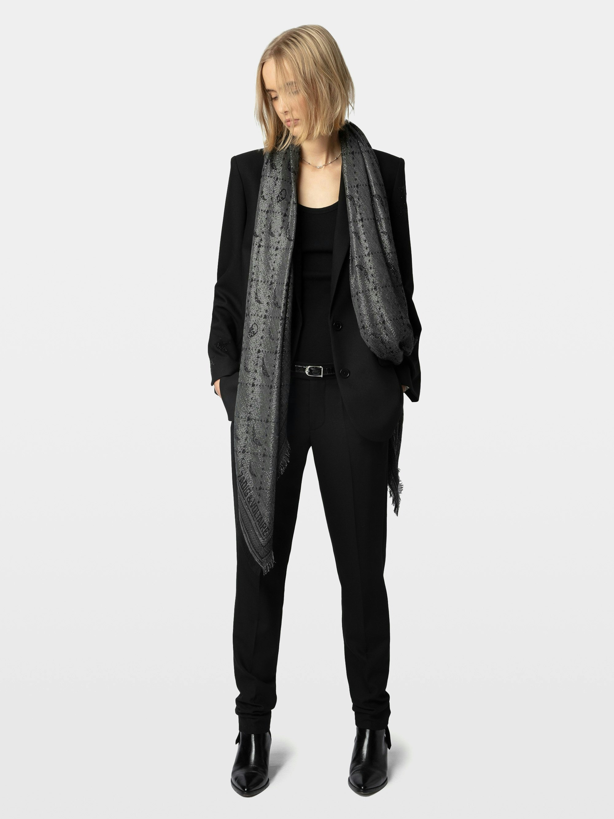 Schal Glenn Metallisiertes Monogramm 135