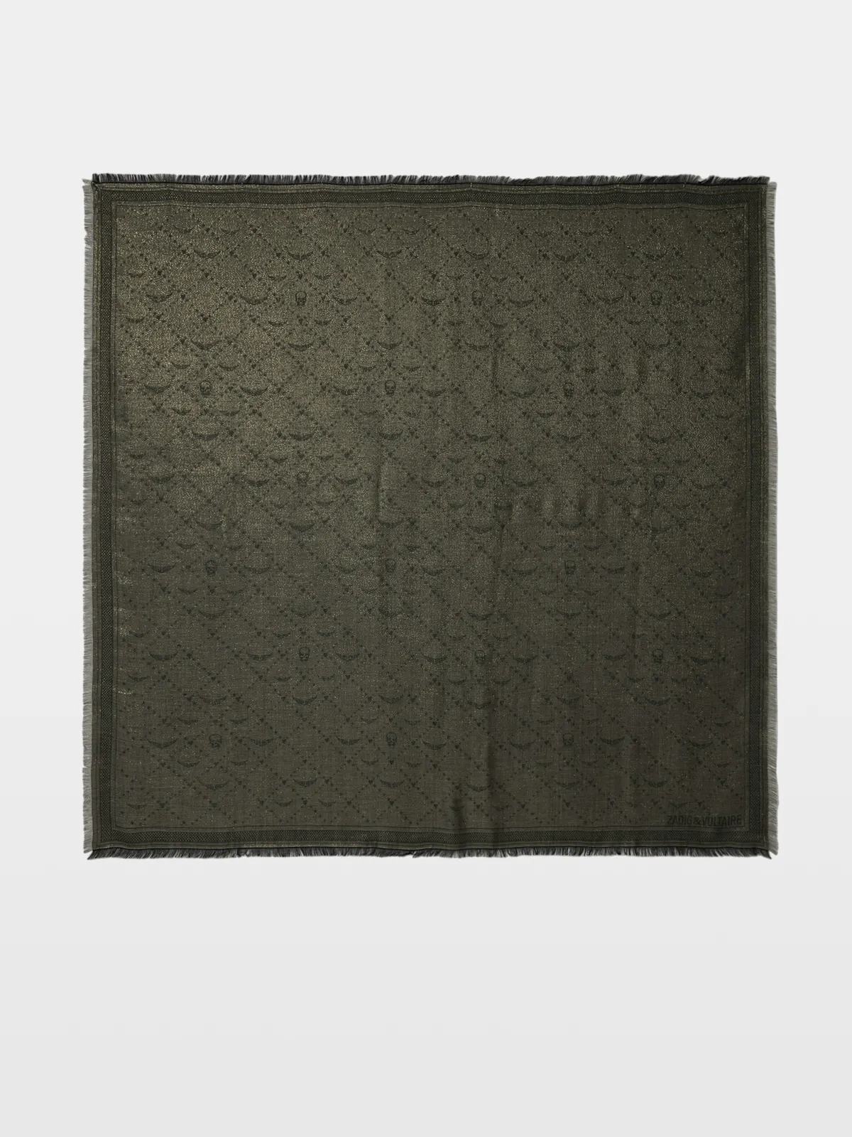 Zadig&Voltaire Glenn Metallic Monogram Scarf