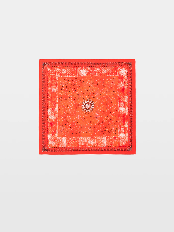 Zadig & Voltaire Blondie 62 Vintage Bandana Scarf In Red