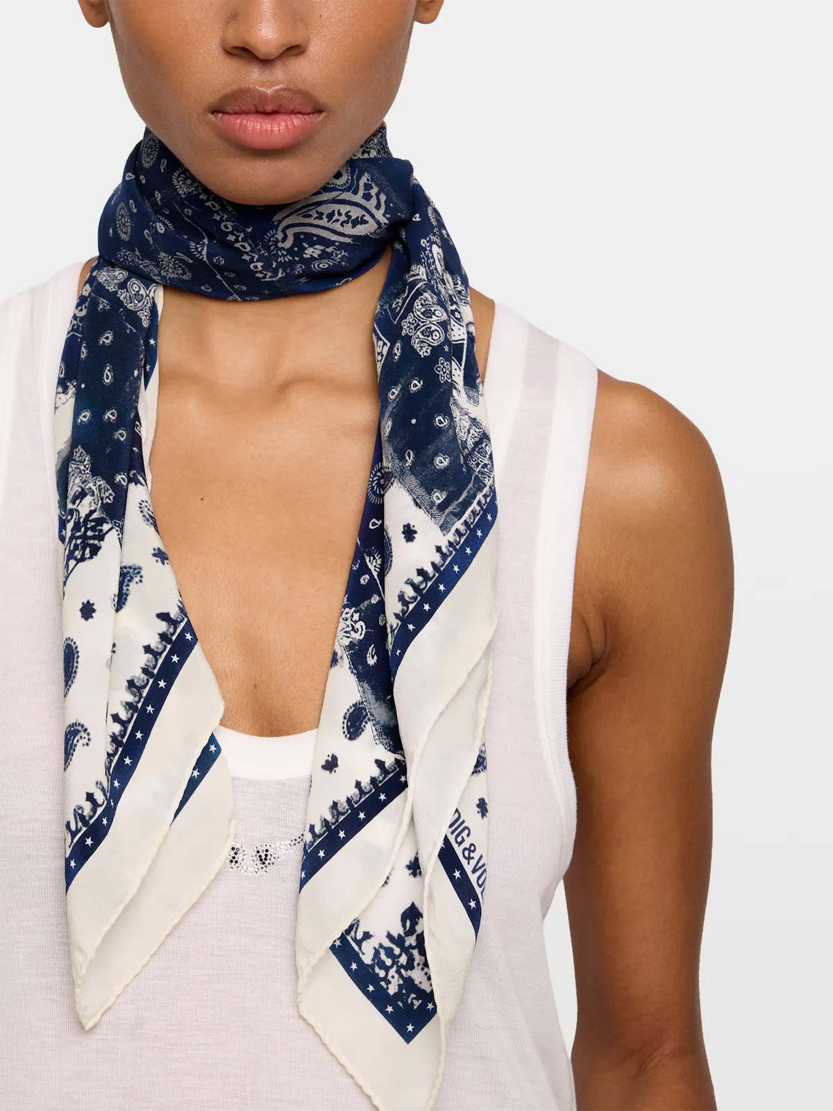 Foulard Blondie Denim Bandana 85