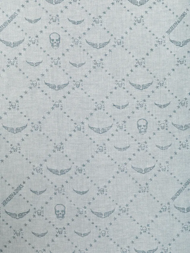 Foulard Liz Denim Monogram