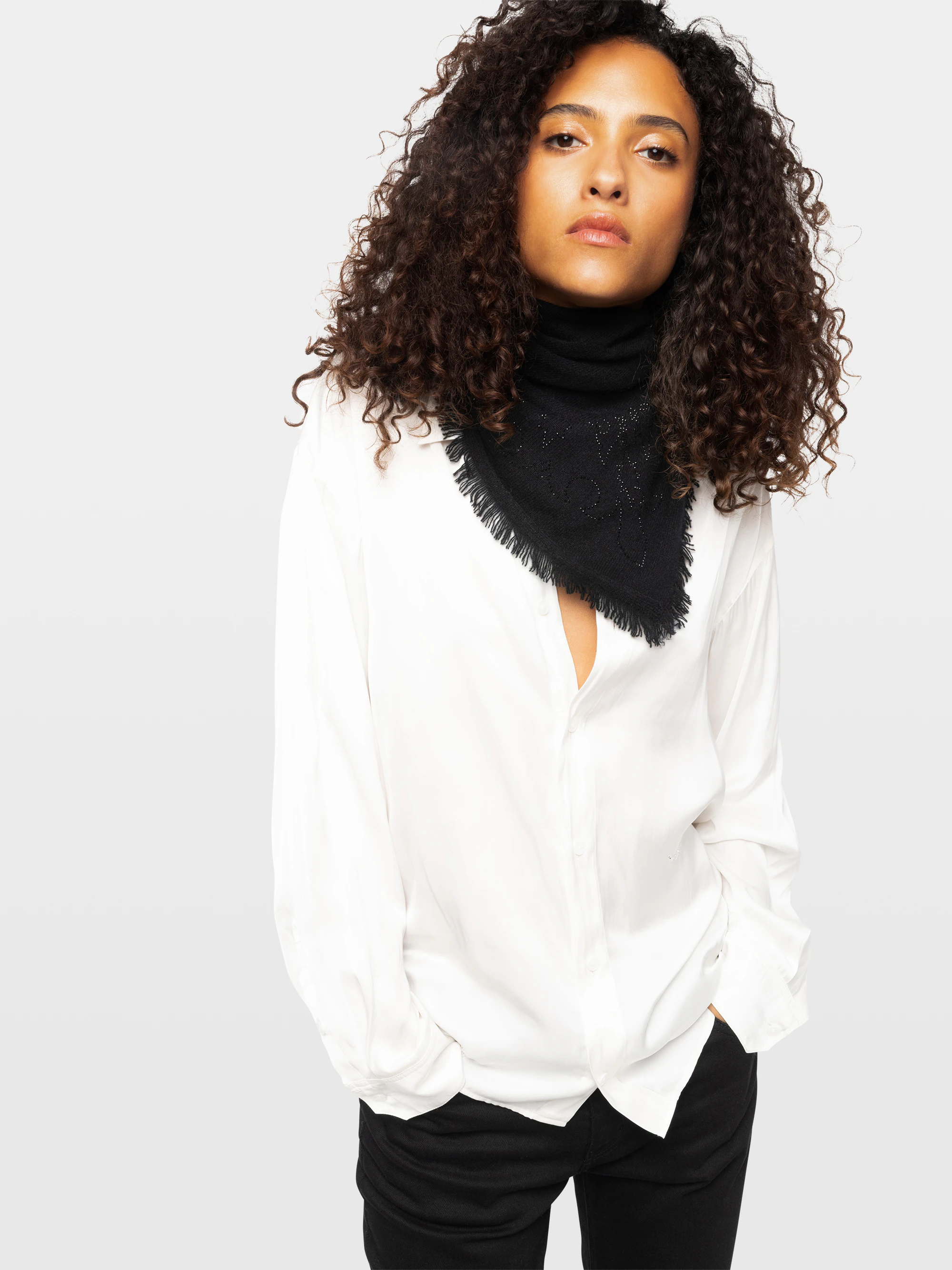 Mini Stevie Strass Western Scarf 55