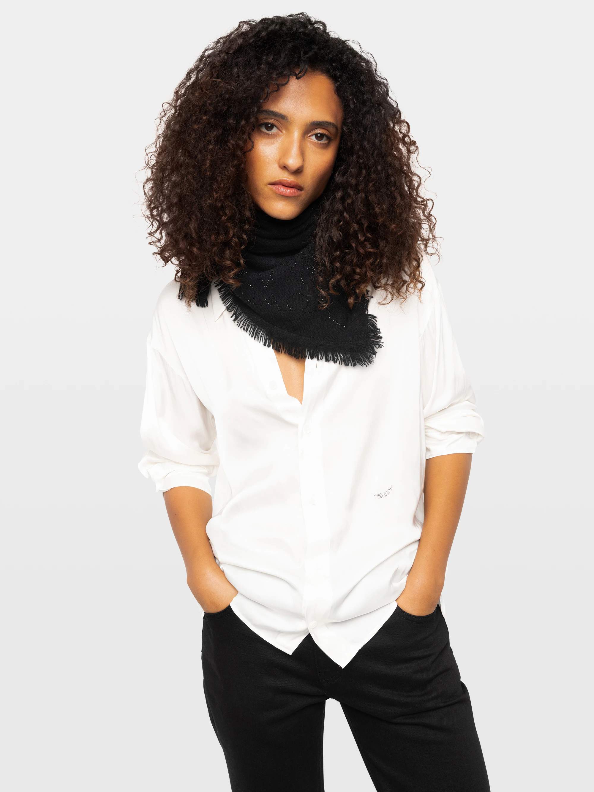 Mini Stevie Strass Western Scarf 55