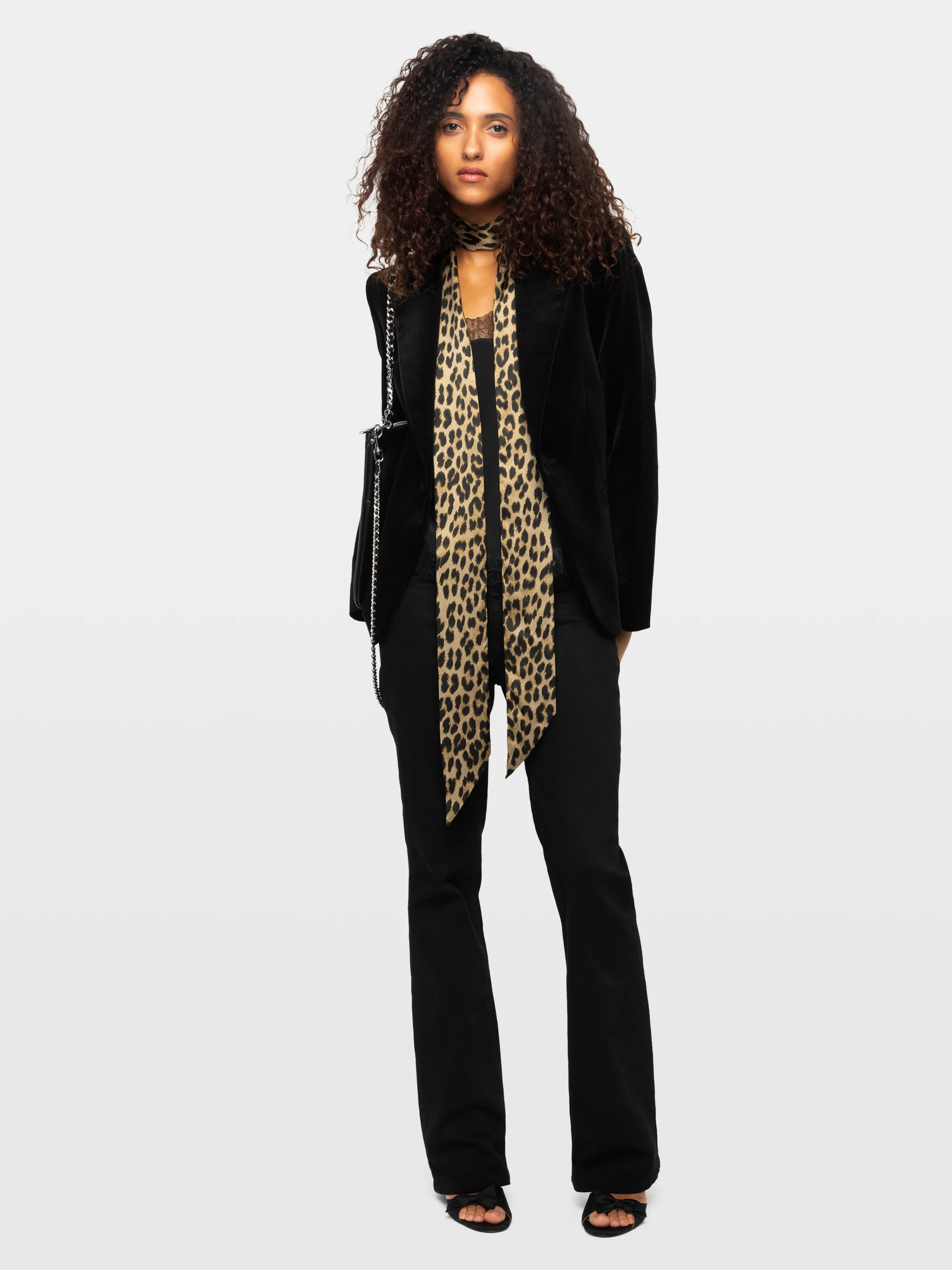 Hannah Leopard Scarf