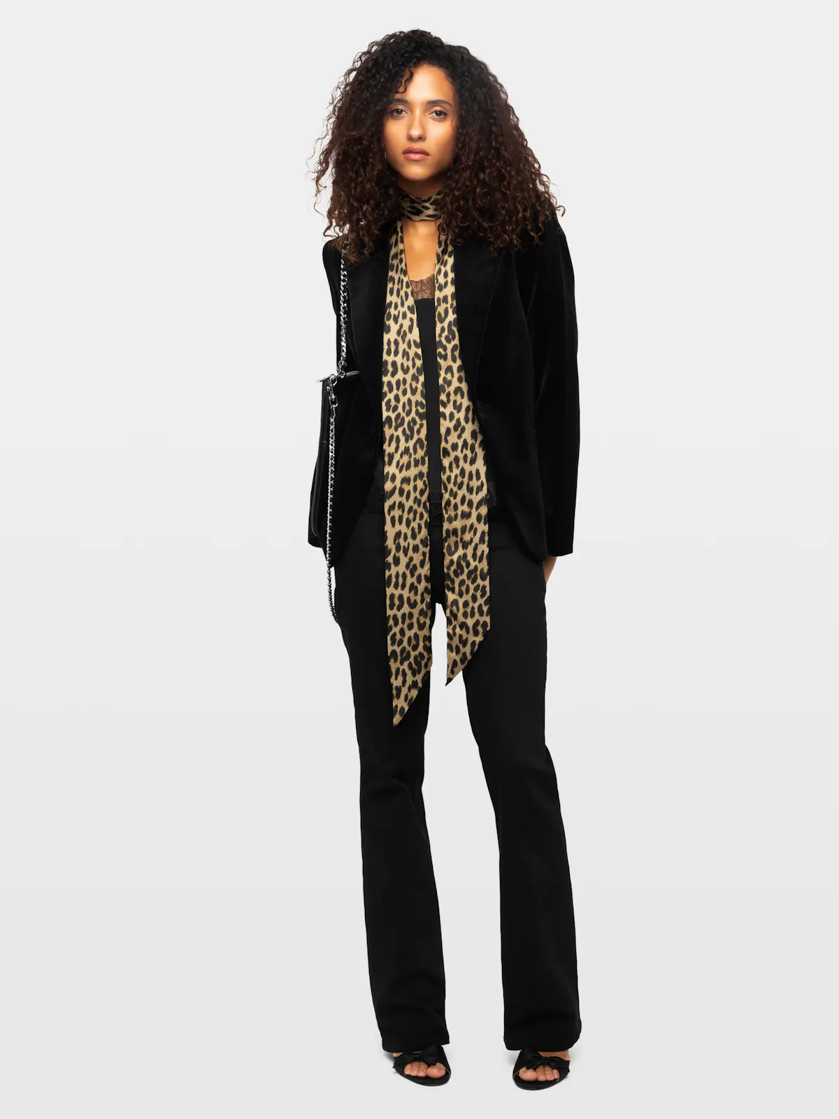 Hannah Leopard Scarf
