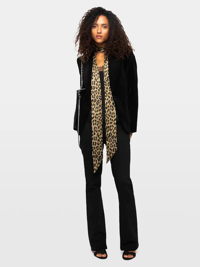 Hannah Leopard Scarf