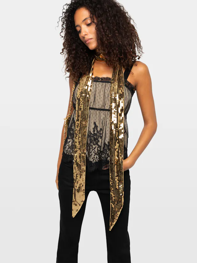 Hannah Sequins Scarf