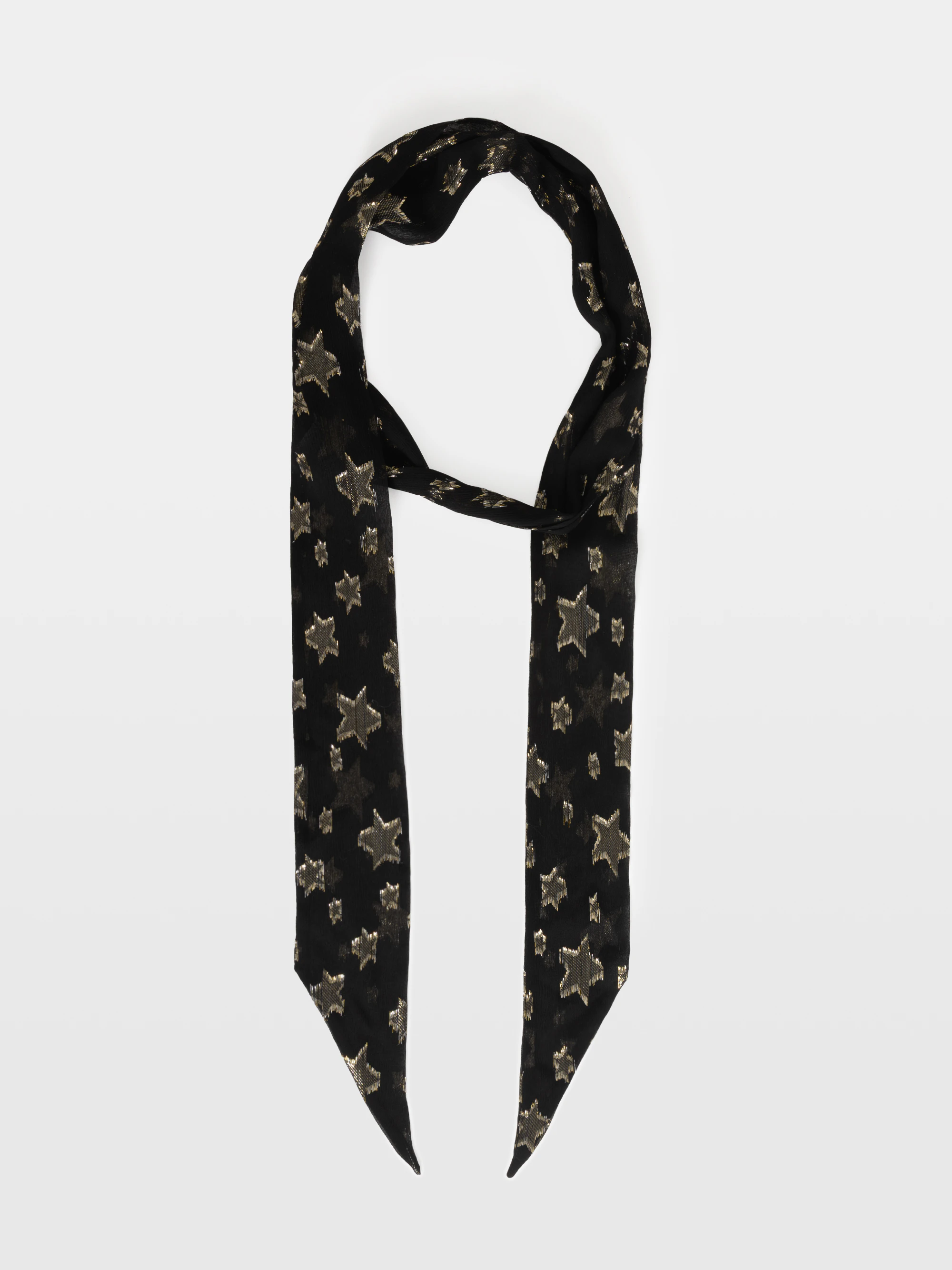 Hannah Jacquard Gold Stars Scarf