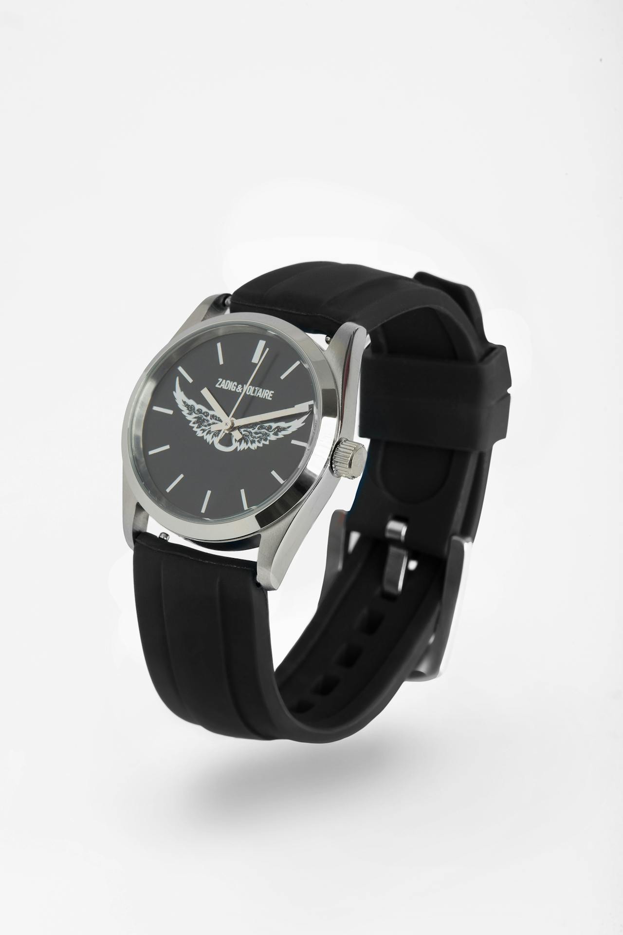 Zadig Wings Rubber Strap Watch
