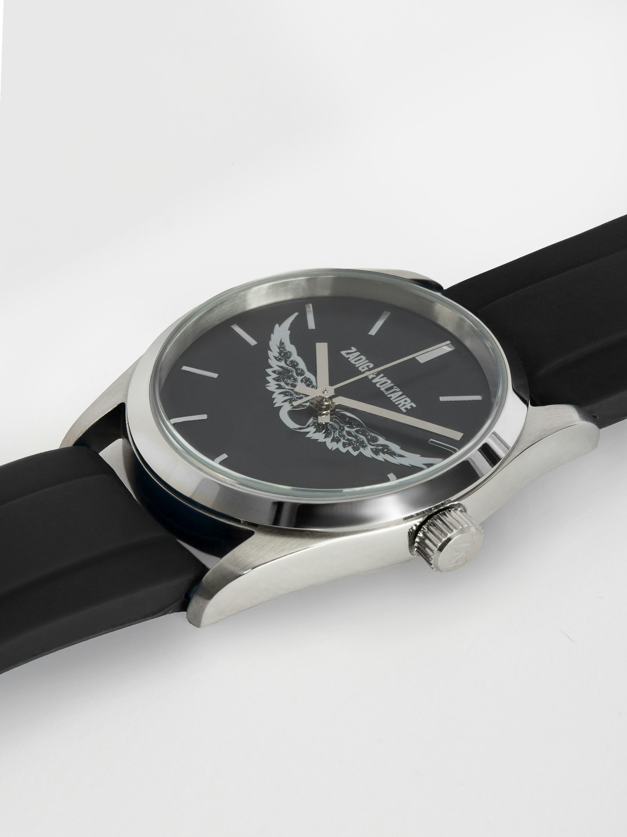 Zadig Wings Rubber Strap Watch