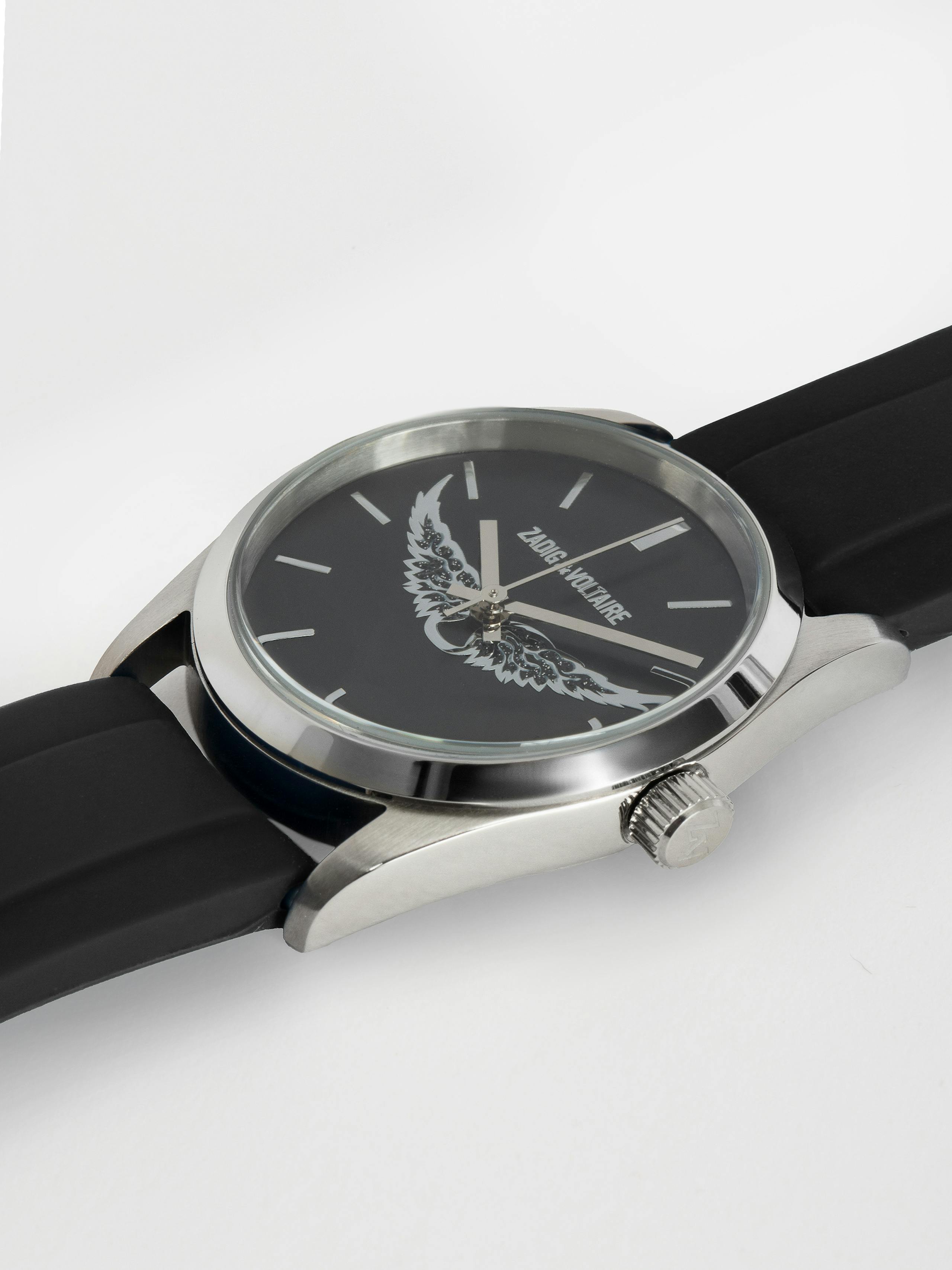 Zadig Wings Rubber Strap Watch 3