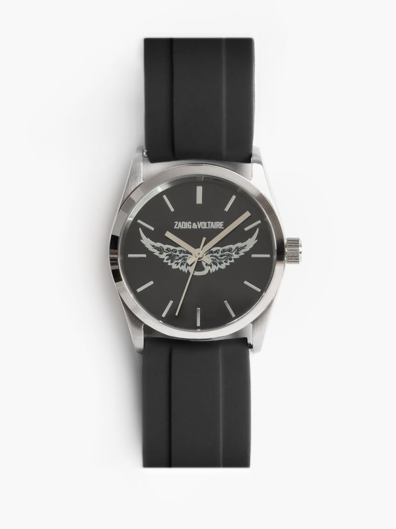 Zadig Wings Rubber Strap Watch
