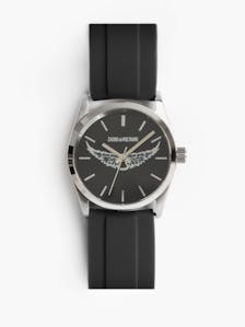 Zadig Wings Rubber Strap Watch