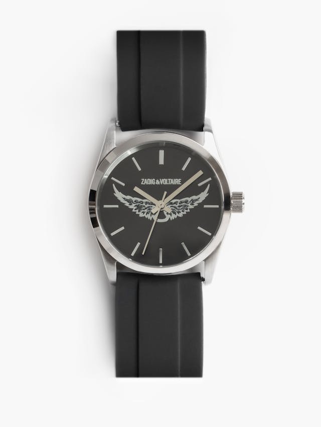 Zadig Wings Rubber Strap Watch