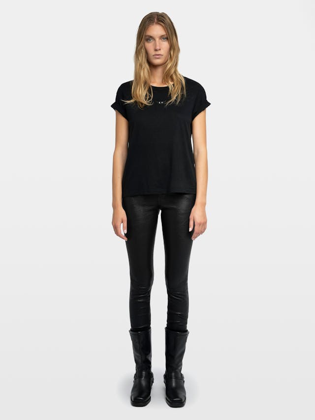 Phlame Crinkled Leather Pants