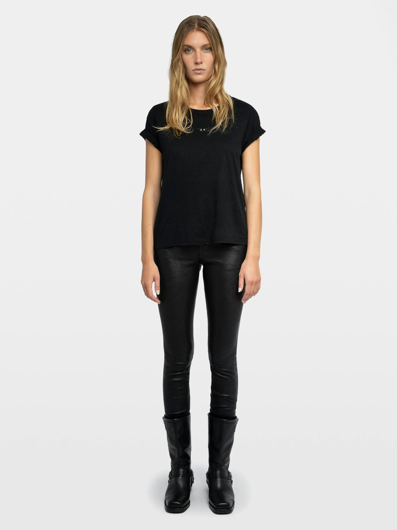 Pantaloni Phlame in Pelle