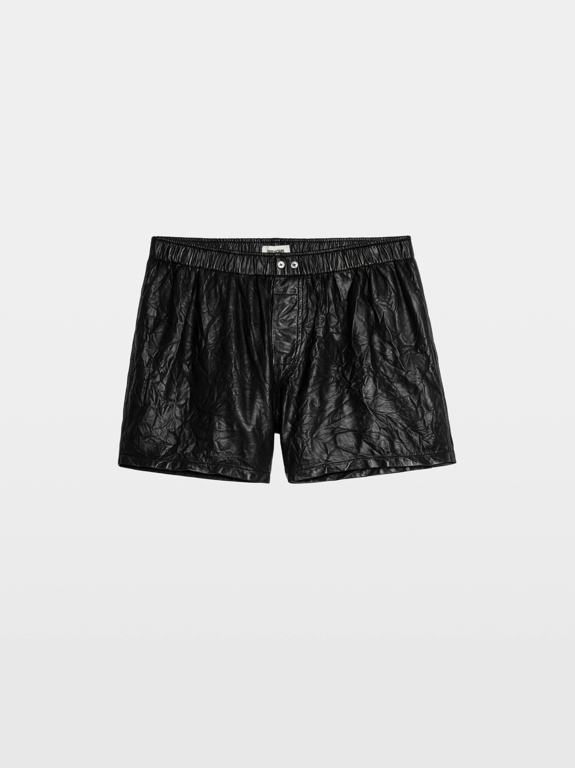 Short Pax Cuir Froissé