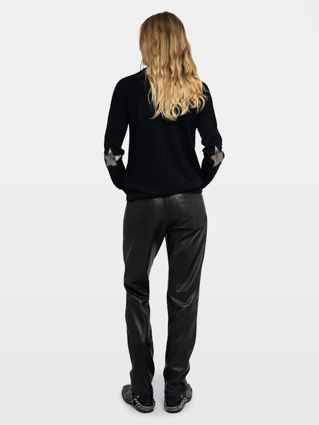 Cici Patch Cashmere Sweater