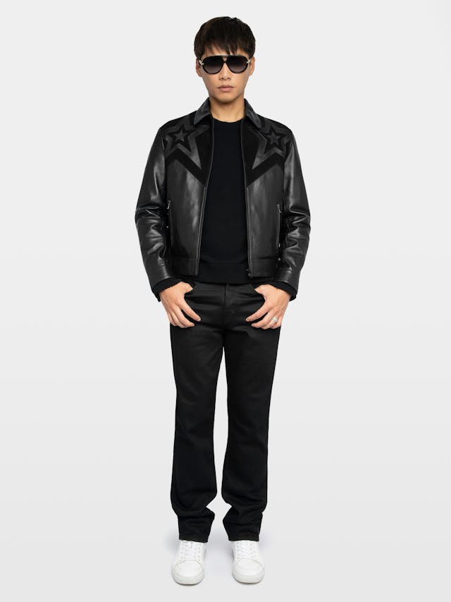 Locky Star Leather Jacket