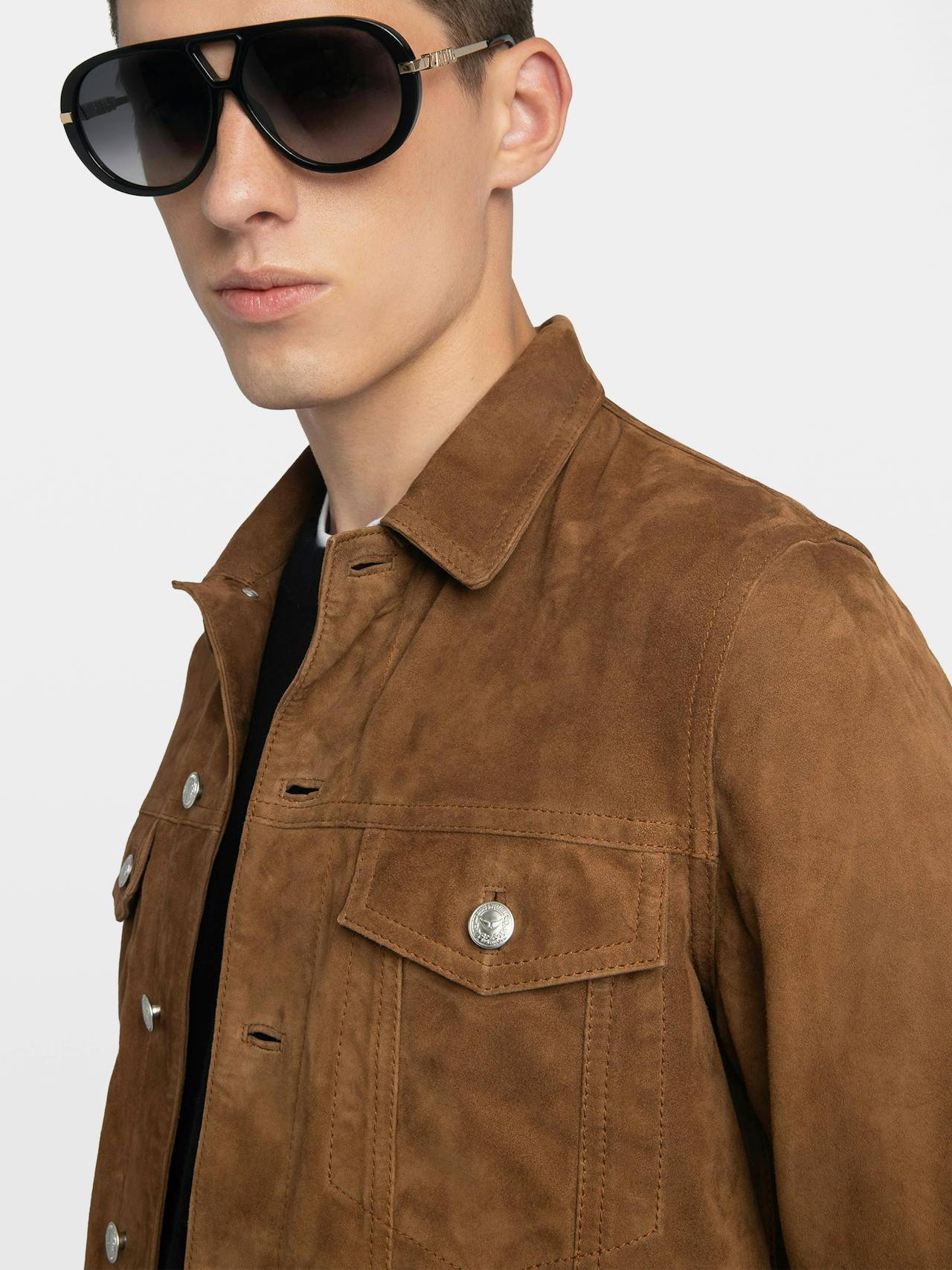 Bases Suede Leather Jacket