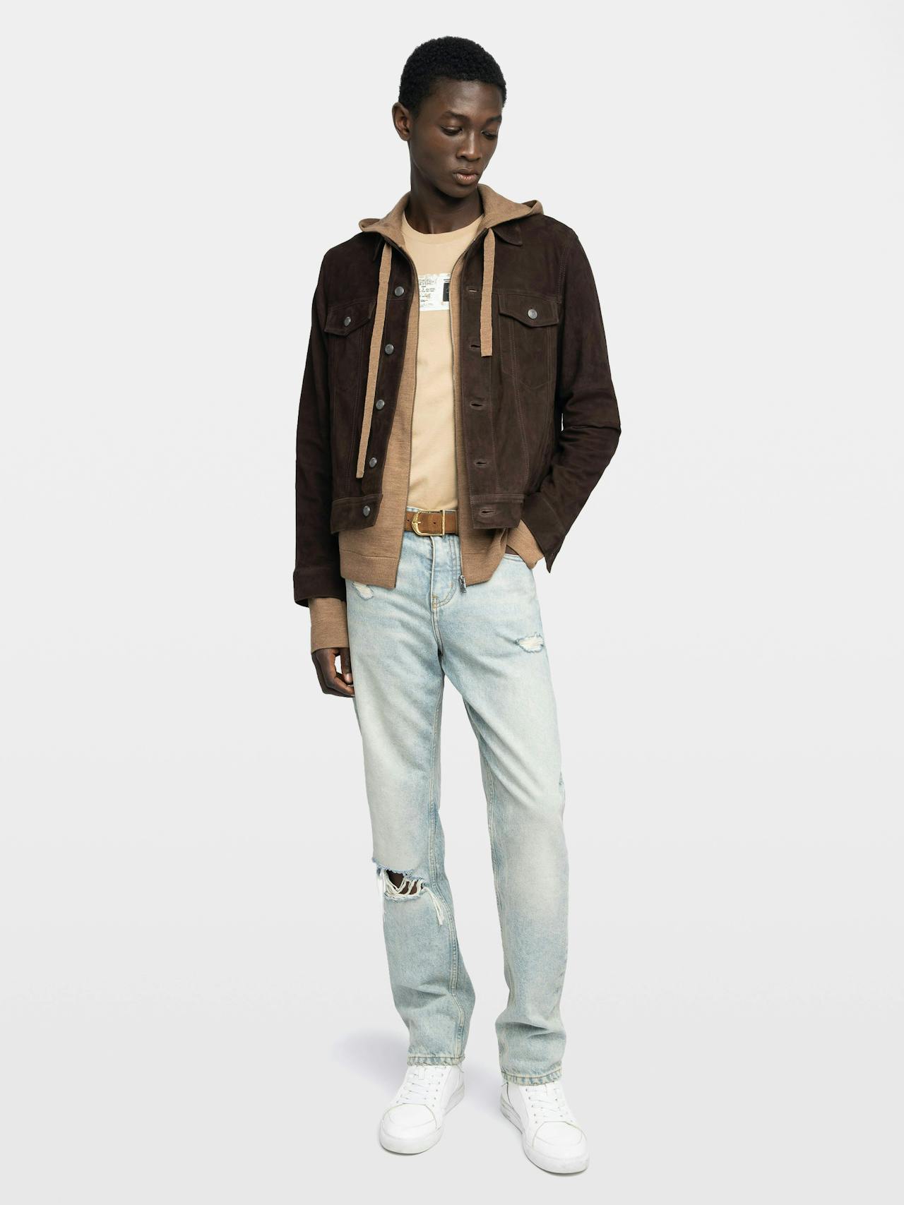 Bases Suede Leather Jacket