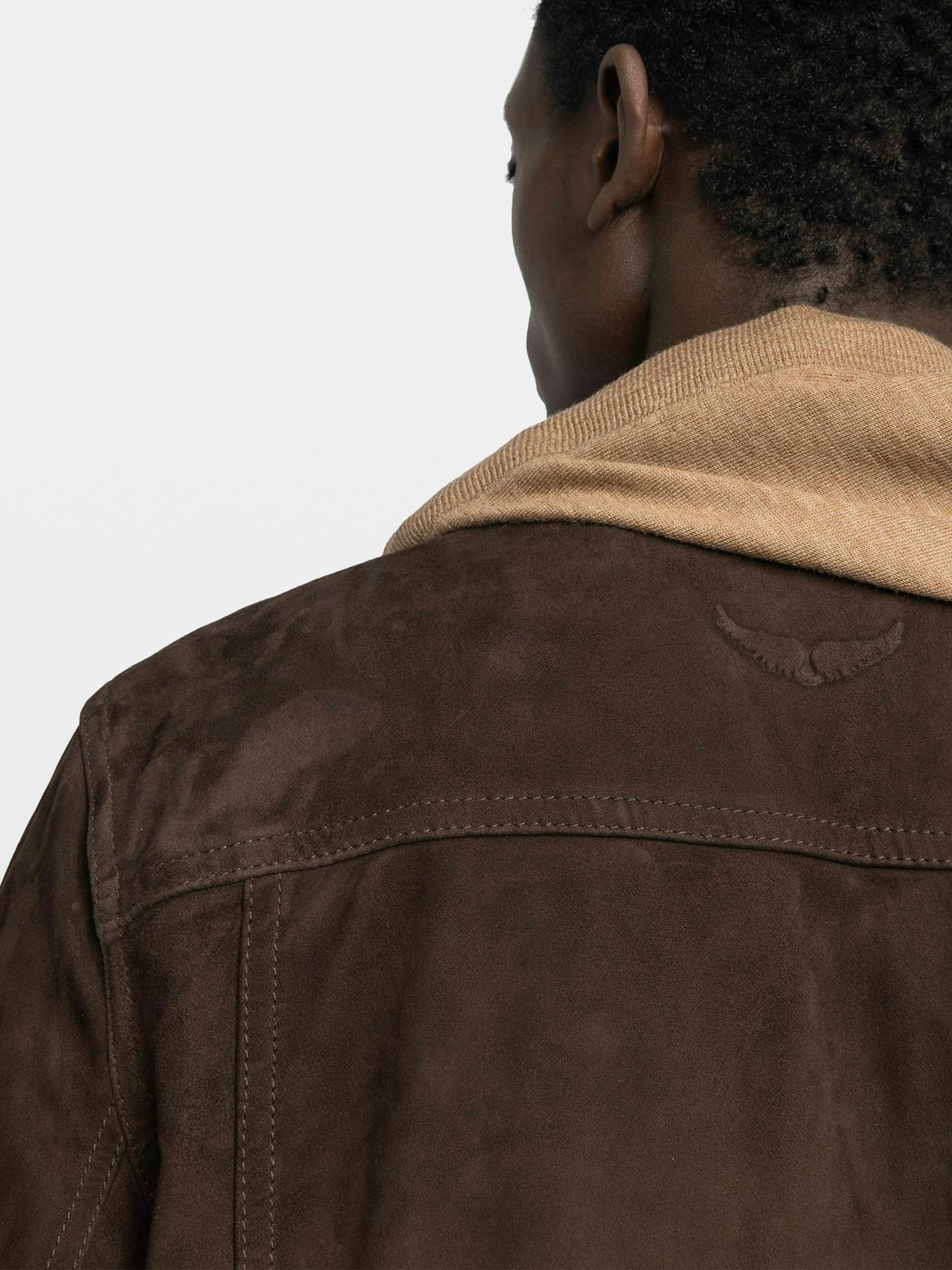 Chaqueta Bases Piel de ante 6