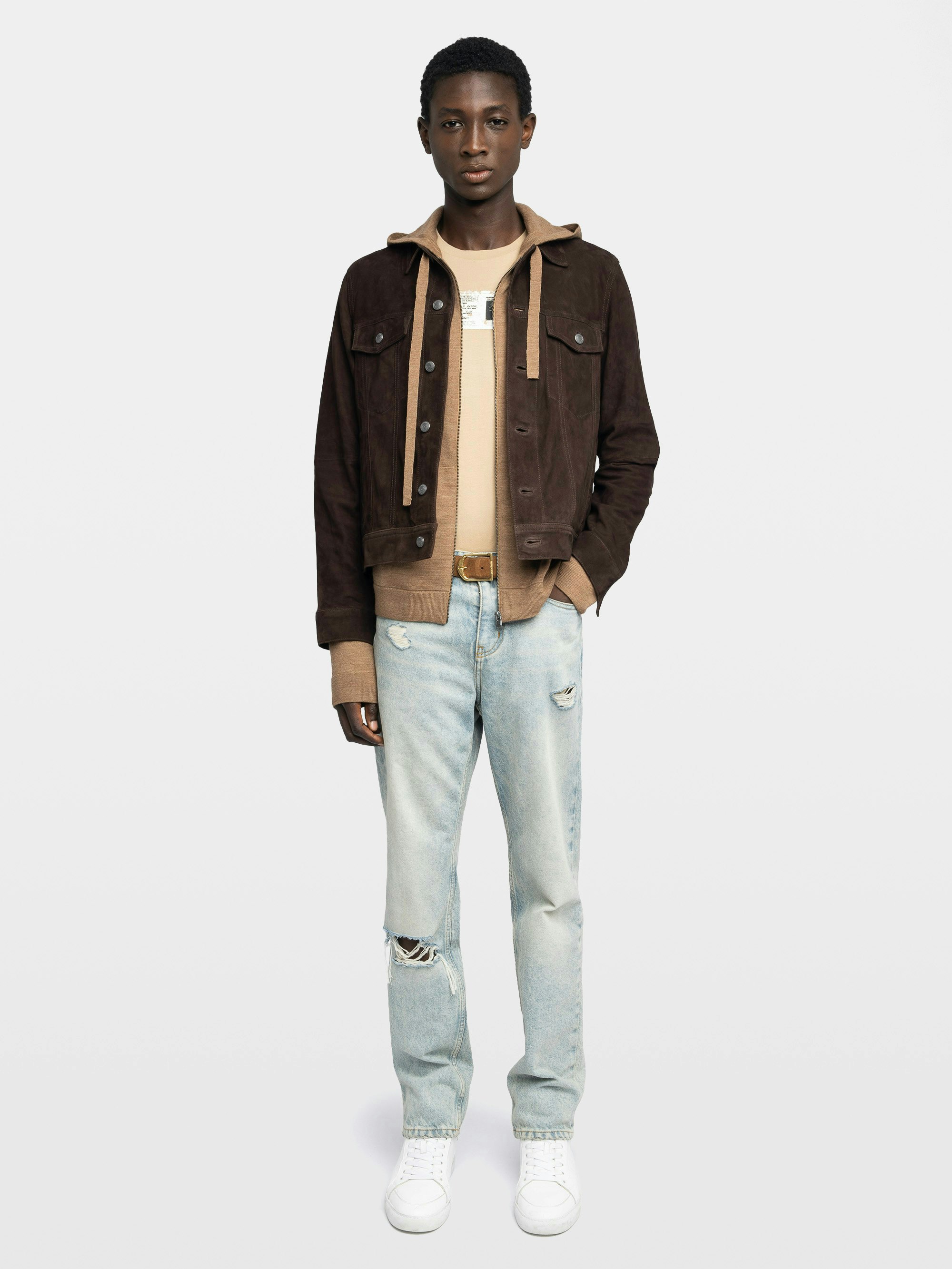 Bases Suede Leather Jacket