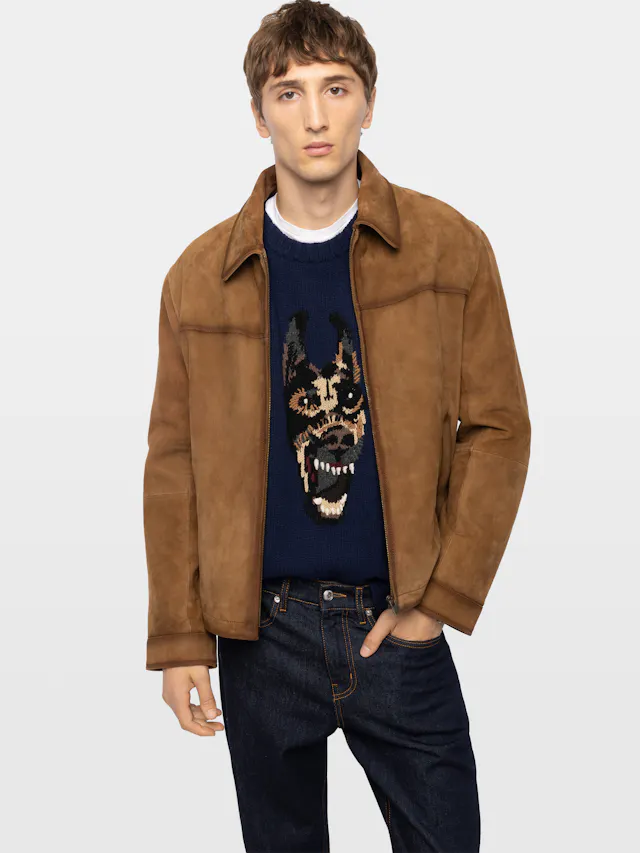 Blouson Loumy Cuir Suede