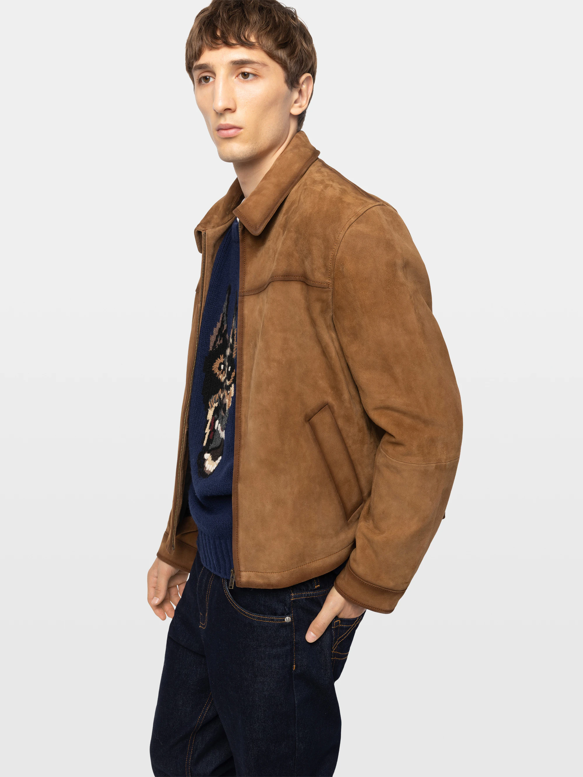 Loumy Suede Leather Jacket thumbnail 4