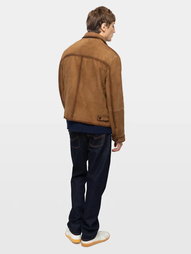 Blouson Loumy Cuir Suede