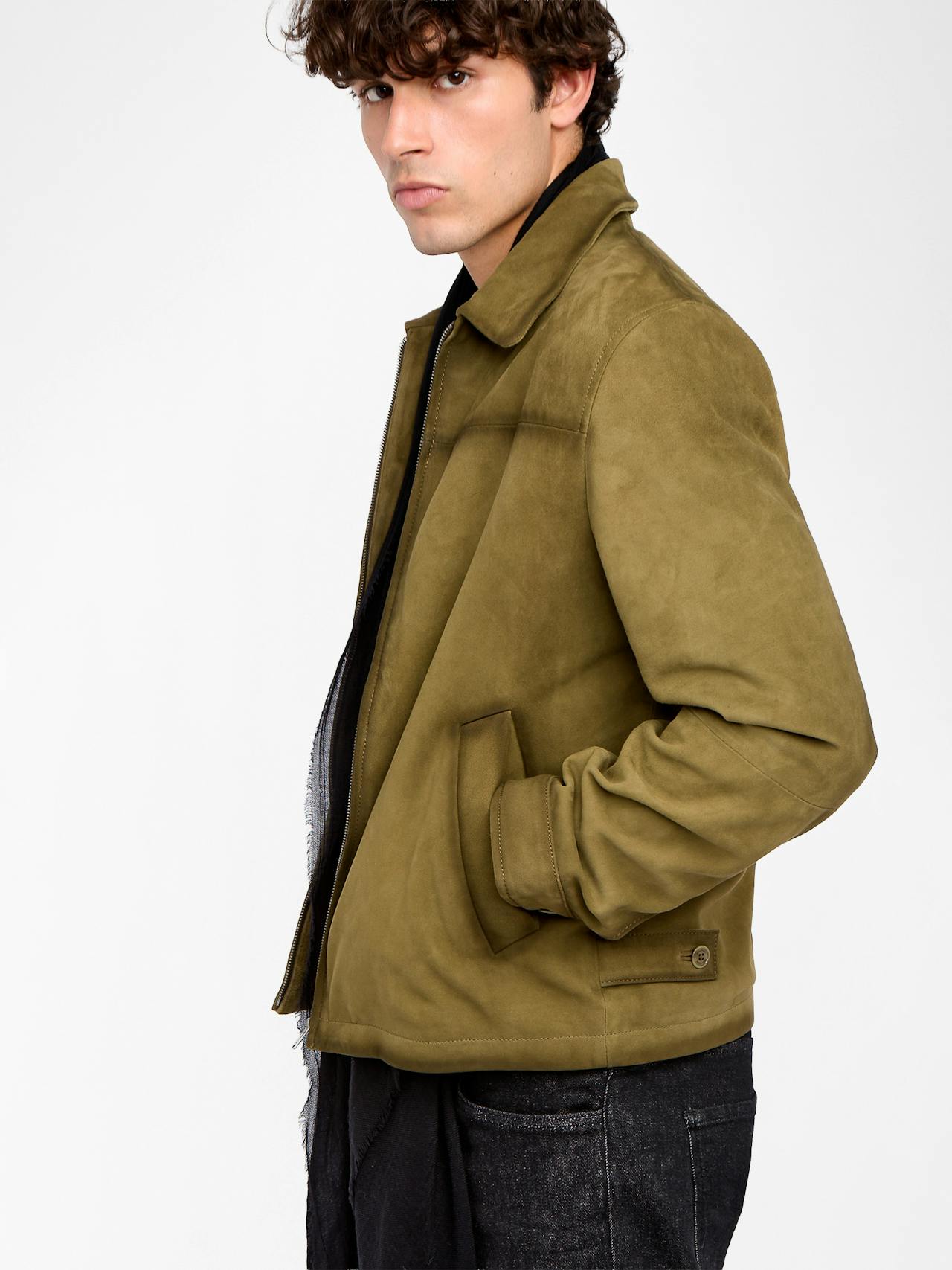 Veste Loumy Cuir Suede 3